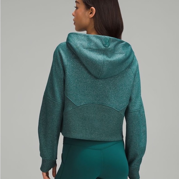 NWT Lululemon Sparkly Green Half-Zip Scuba Hoodie in Spark Special Edition XS/S - Picture 2 of 8